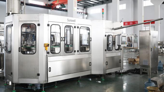 Yüksek hassasiyetli cam şişe doldurma mühürleme makinesi alkolsüz içecekler cam şişe doldurma makinesi 6