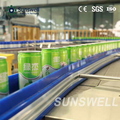 200ml CSD Can Filling Line 18000 Cans Per Hour Beverage Canning Machine