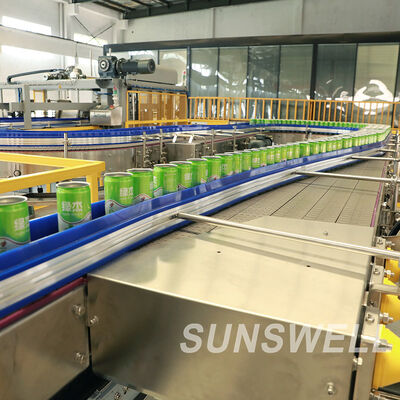High Speed 18000CPH 200ml Soda Can Filling Canning Line