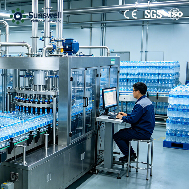 Water Bottling Machine Automatic Bottle Filling Equipment Beverage Production Line