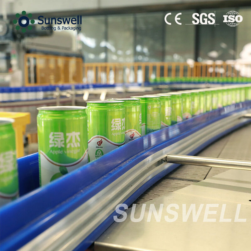 200ml CSD Can Filling Line 18000 Cans Per Hour Beverage Canning Machine
