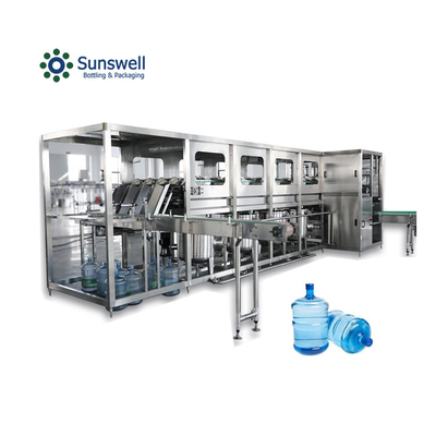 Gallon Su Doldurma Makinesi 20L Büyük Şişe Yıkama Fillig Doldurma Dükkanı Mineral Su Üretim hattı