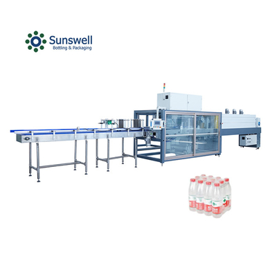 Cam Şişe Şarap Otomatik Su Şişesi Kemer Kaplama Makinesi PET Şişe Soft Drink Kemer Kaplama Paketleme Makineleri