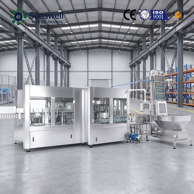 24000 Şişe/Saat 500ml PET Şişe Su Dolum Hattı Anahtar Teslim Şişeleme Makinaları